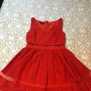 Bebe Size 8 Tangerine Cocktail Dress ~Worn Once~